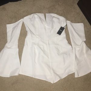 Forever 21, Jumpsuit/off shoulder Ivory